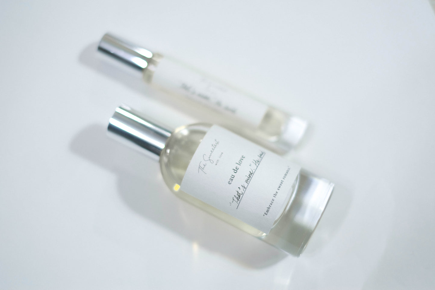 “That’s mine.” He said / eau de toilette